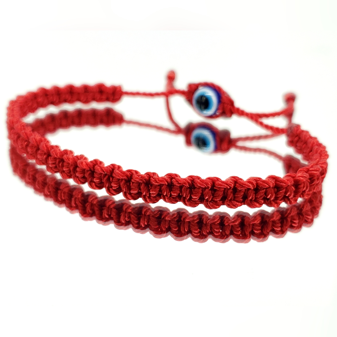 Fashionable And Durable Hand-Made Red String Braided Bracelet With An Evil Eye 11$
